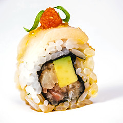 Image showing traditional fresh japanese sushi rolls