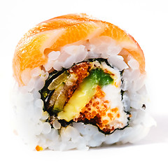 Image showing traditional fresh japanese sushi rolls