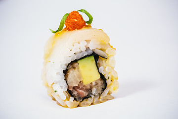 Image showing traditional fresh japanese sushi rolls