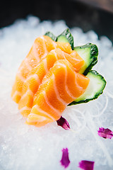 Image showing various kind of fresh raw sashimi