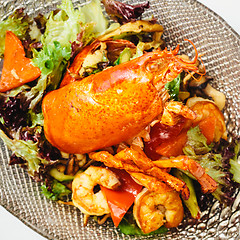 Image showing Lobster salad in japanese style
