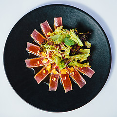 Image showing Seared tuna steak