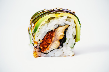 Image showing traditional fresh japanese sushi rolls