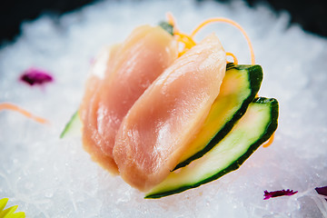 Image showing various kind of fresh raw sashimi