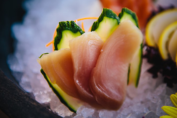 Image showing various kind of fresh raw sashimi