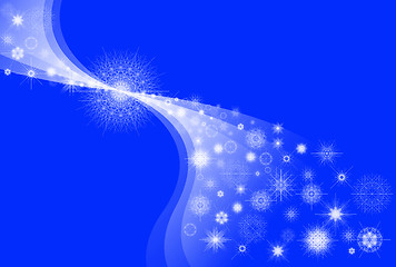 Image showing snowflakes background