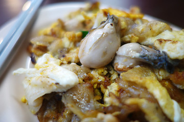 Image showing Oyster omelette