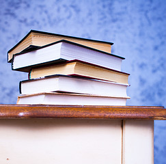 Image showing stack of book