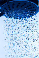 Image showing Shower Head with Running Water