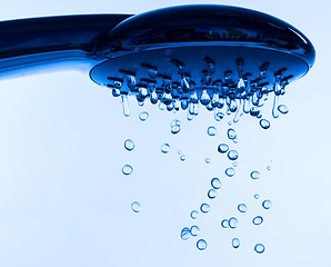 Image showing Shower Head with Running Water