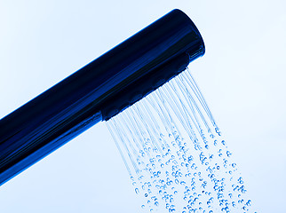 Image showing Shower Head with Running Water