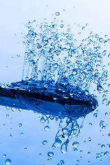 Image showing Shower Head with Running Water