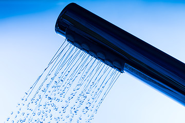 Image showing Shower Head with Running Water