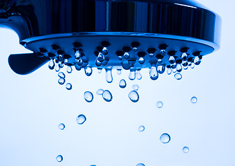 Image showing Shower Head with Running Water