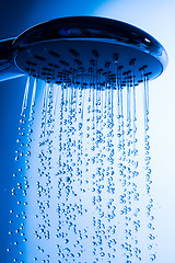 Image showing Shower Head with Running Water