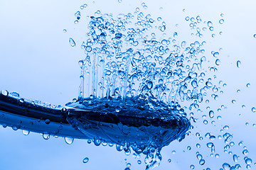 Image showing Shower Head with Running Water