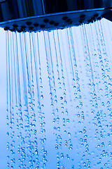 Image showing Shower Head with Running Water