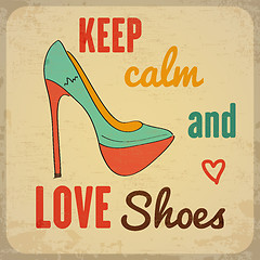 Image showing  Quote Typographic Background about shoes