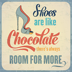 Image showing Quote Typographic Background about shoes