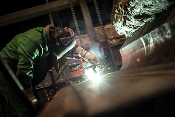 Image showing Electricity distribution hall in metal industry