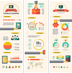 Image showing Technology Infographic Elements