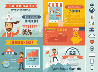 Image showing Startup Infographic Template