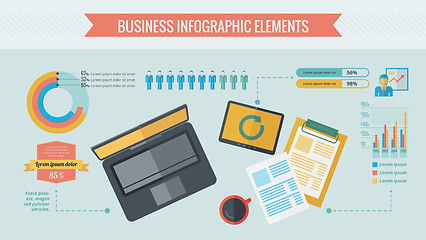 Image showing Business Infographic Elements.