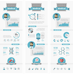 Image showing Healthcare Infographic Elements.