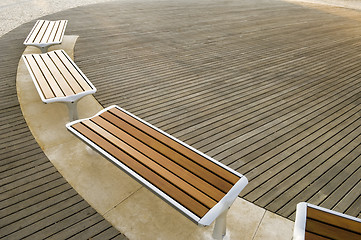 Image showing Urban benches