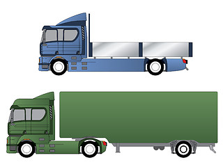 Image showing Double cab trucks with various chassis 