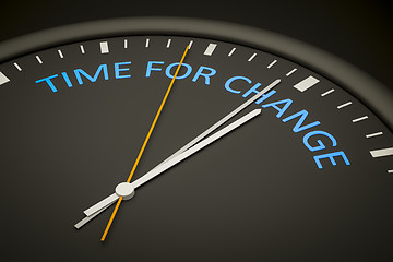 Image showing time for change