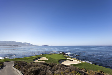 Image showing Pebble Beach golf course, Monterey, California, USA