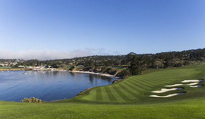 Image showing Pebble Beach golf course, Monterey, California, USA