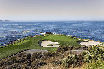 Image showing Pebble Beach golf course, Monterey, California, USA