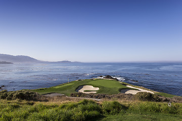 Image showing Pebble Beach golf course, Monterey, California, USA