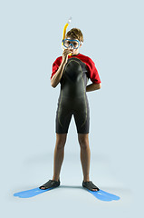 Image showing Young diver