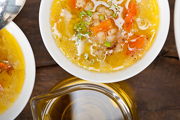 Image showing Syrian barley broth soup Aleppo style