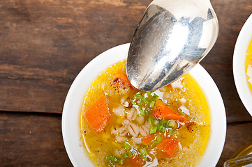 Image showing Syrian barley broth soup Aleppo style