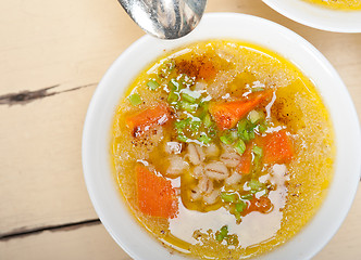 Image showing Syrian barley broth soup Aleppo style