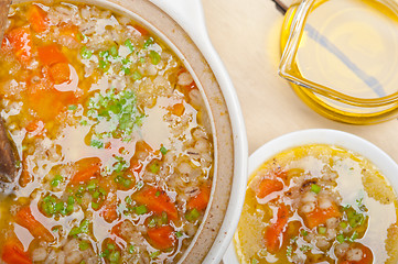 Image showing Syrian barley broth soup Aleppo style