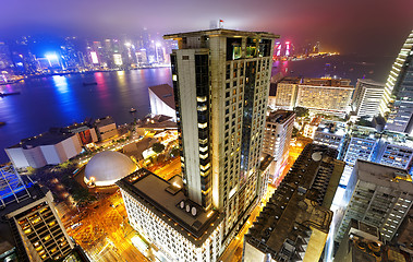 Image showing hong kong city night