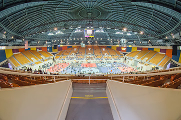 Image showing general view of an enclosed arena stadium with asport event