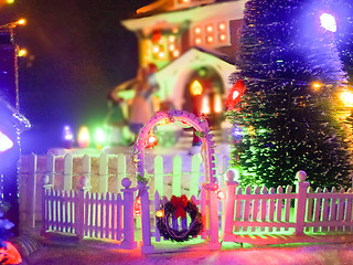 Image showing christmass toy village town