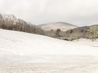 Image showing snowy forest landscape during winter