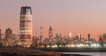 Image showing new york city skyline and surroundings