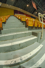 Image showing stadium seating taken with fisheye lense