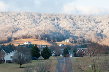 Image showing snowy forest landscape during winter