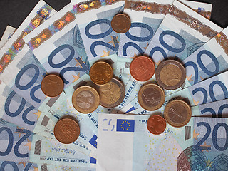 Image showing Euro bank notes