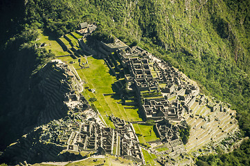 Image showing Machu Picchufrom above view in early morning