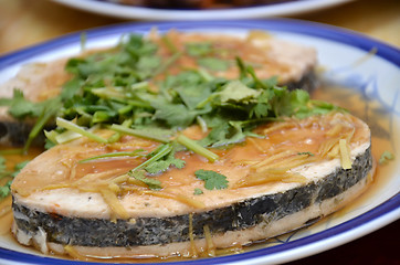 Image showing Mock fish made for vegetarian